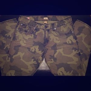 True Religions Man’s Rickys Camo Jeans